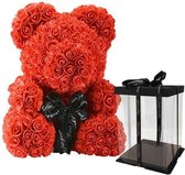 Teddy Beer - Rozen | 40cm Rode Rozenbeer | Roos | Bloemen |Valentijn | Valentijnsdag | Valentijnscadeau |Liefde | Verkering | Rood | 40CM | Babyshower | Baby | Geboorte | Meisje |