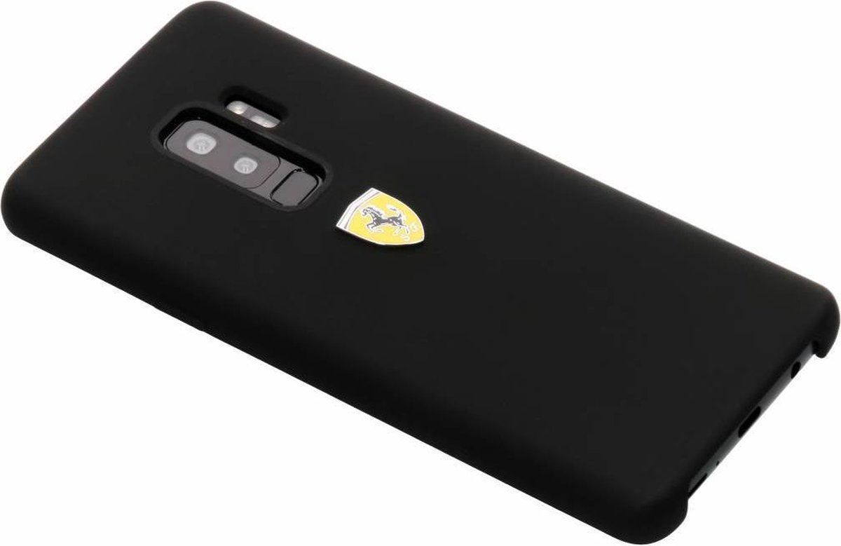 Ferrari Zwart Silicone Hard Case Samsung Galaxy S9 Plus