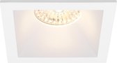 LED Spot Set - Pragmi Pollon Pro - GU10 Fitting - Inbouw Vierkant - Mat Wit - Verdiept - 82mm - Philips - CorePro 830 36D - 5W - Warm Wit 3000K - Dimbaar - BES LED