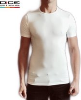DICE heren T-shirt ronde hals wit maat XL