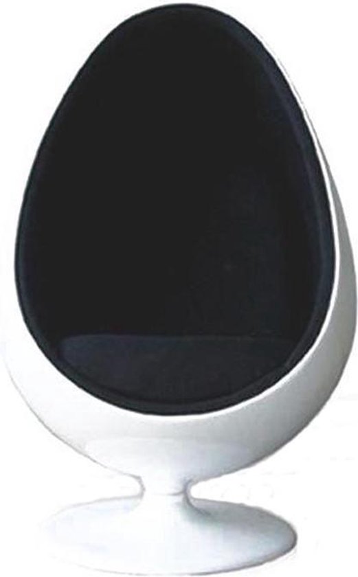Design lounge stoel Egg pod chair zwart. bol