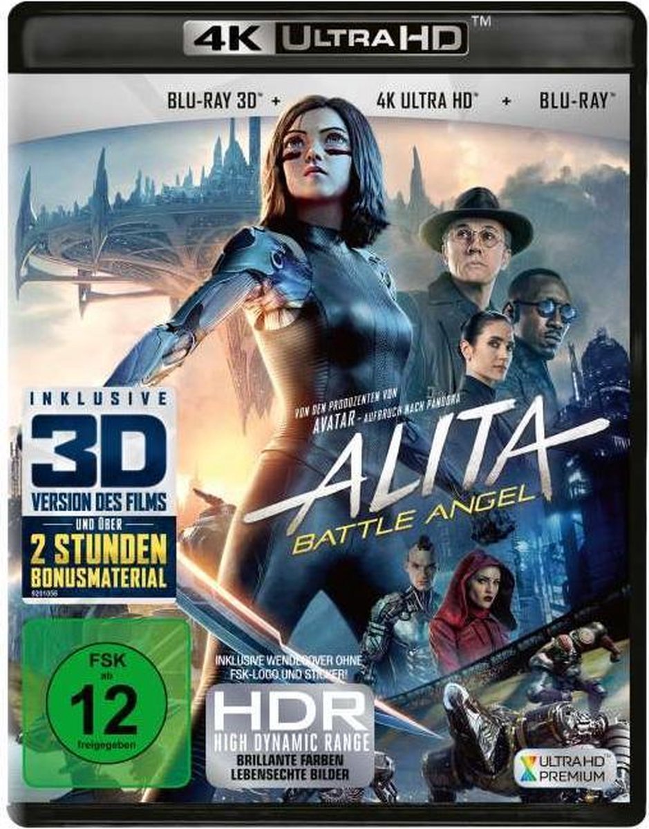 Alita: Battle Angel (Ultra HD Blu-ray & 3D & 2D Blu-ray)-