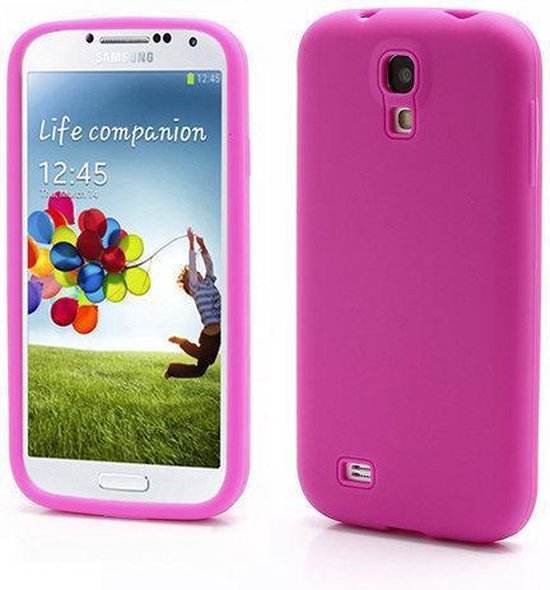 zwaard echtgenoot Oppervlakkig Soft silicone hoesje Samsung Galaxy S4 i9500 i9505 roze | bol.com