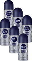 NIVEA MEN Silver Protect Dynamic Power - 6 x 50 ml - Voordeelverpakking - Deodorant Roller