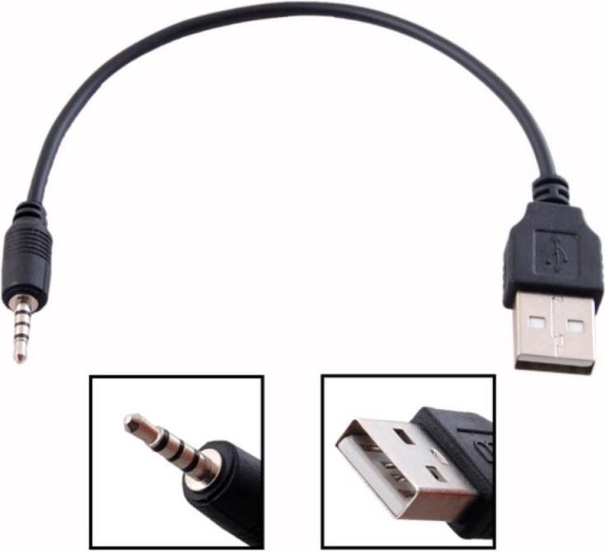 2.5mm Jack naar USB Kabel voeding | bol.com