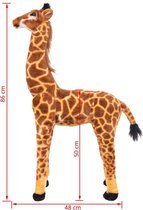 Staande Knuffel Giraffe 48x86 cm - Knuffel staand pluche
