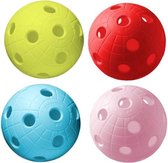 Floorball | Unihoc® | Hockey ball Crater | Gatenbal | Wedstrijdbal | WM Editie | Set van 4 ballen