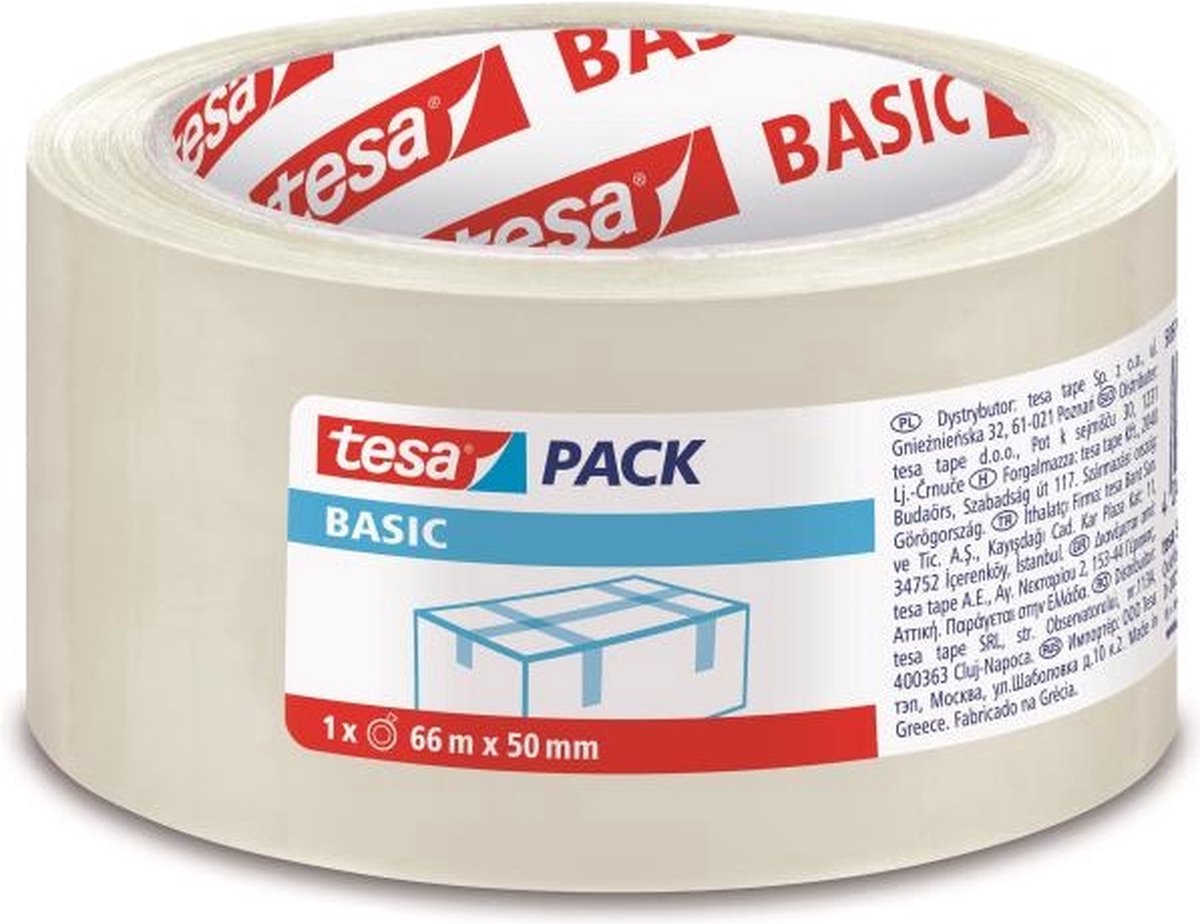 Verpacking Nastro Da Pacchi Trasparente 48mm X 66m – Confezione Da 30 Rotoli, Adesivo Acrilico Resistente