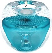 Gedenkobject Mini Urn Waxinelichthouder Glas tiffany-blue