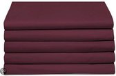 Damai - Laken - Katoen - 160x260 cm - Burgundy