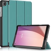 Lunso - Geschikt voor Lenovo Tab M8 Gen 4 (8 inch) - Tri-Fold Bookcase hoes - Groen