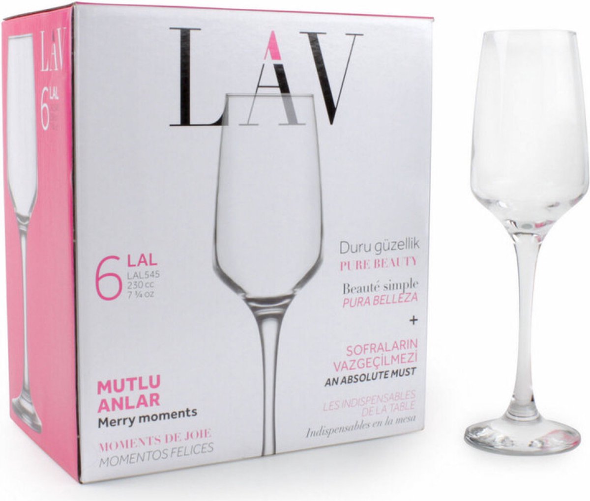 Set van bekers LAV LAL 230 cc (6 pcs)