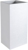 Bloempot EDA Graphit Wit Plastic Vierkant 39,5 x 39,5 x 80 cm