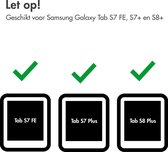 iMoshion Tablet Hoes Geschikt voor Samsung Galaxy Tab S8 Plus / Tab S7 Plus / Tab S7 FE - iMoshion Trifold Bookcase - Roze / Rose goud