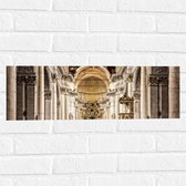 Muursticker - Altaar van Grote Witte Kathedraal - 60x20 cm Foto op Muursticker