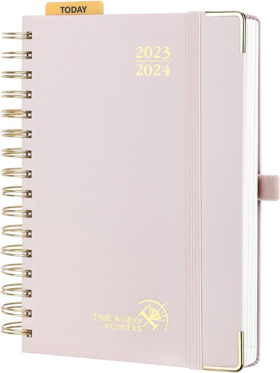 Agenda 2026 Takenote Diana - Format A5 Jour Par Page (16,5x20,5 Cm), Spirale Double, Bilingue Espagnol/Anglais