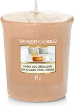 Yankee Candle Votive Pumpkin Maple Creme Caramel 4 stuks