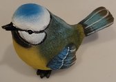 Een leuke vogel 11 x 8cm als decoratie in je huis, serre of tuinkamer. Een mooie koolmees in de kleuren blauw en geel. Erg leuk om te kopen voor jezelf of te geven als cadeau.