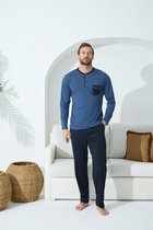 Heren Pyjama / Huispak Pablo / Plus Sizes / Indigo kleur / 3XL