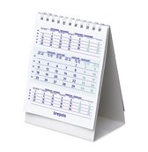 Brepols Kalender 2024 • Bureaukalender 4t • met overzicht van 3 maanden • 10,5 x 16 cm