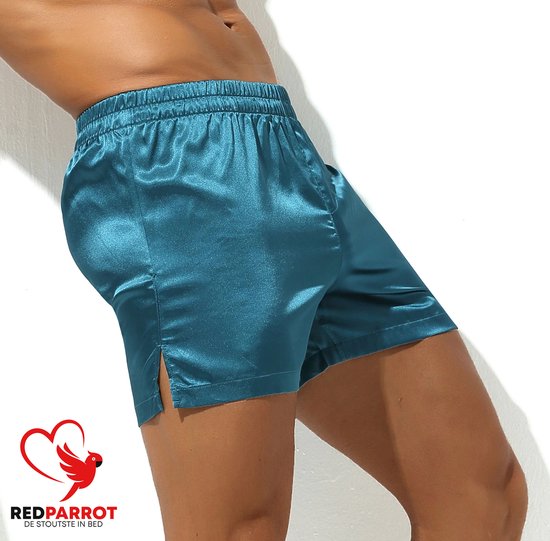 Hrnums 1 satijnen boxershorts voor heren van moerbeizijde, ultrazacht en comfortabel ondergoed, XXL