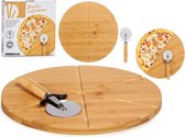 Cutting board Pizza Brown Bamboo (Ø 35 cm)