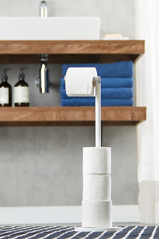 Looox Closed toiletrolhouder inbouw mat zwart