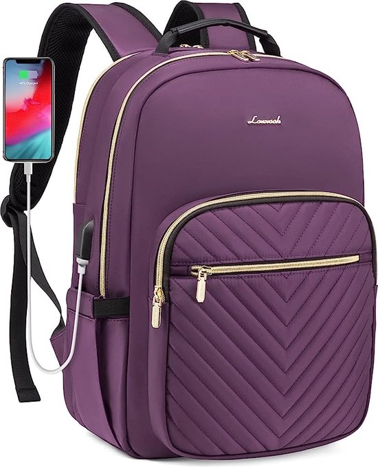 sac à dos pour ordinateur portable femme 17 pouces sac à dos scolaire  imperméable pour