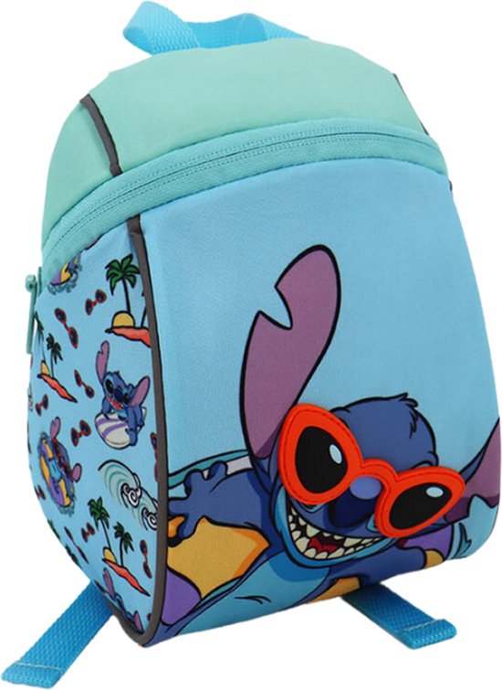 Baby Mini Stitch Rugzak - Blauw - Stitch Rugtassen - Schooltassen - 21cm