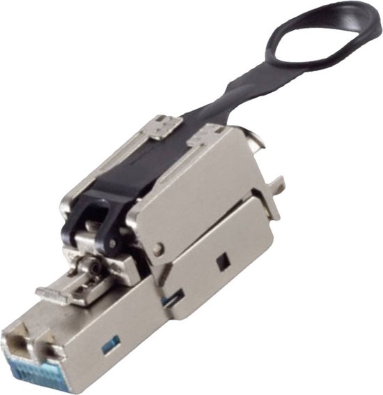 BKL FICHE RJ45 électronique, SANS OUTILS, EASY PULL, STP, CAT 6A 10121203 Fiche, droite Nombre de broches 8P8C Argent