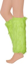 Apollo - Beenwarmers Neon - Beenwarmers carnaval - Fluor Geel - One Size - Beenwarmers dames - Carnavalskleding dames - Feestkleding