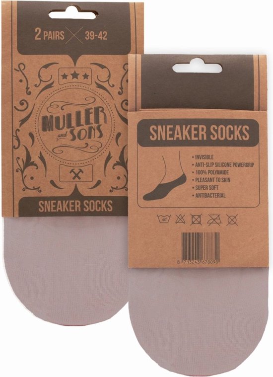 Muller And Sons Since 1853 - couleur peau/peau - chaussettes baskets - taille 39/42