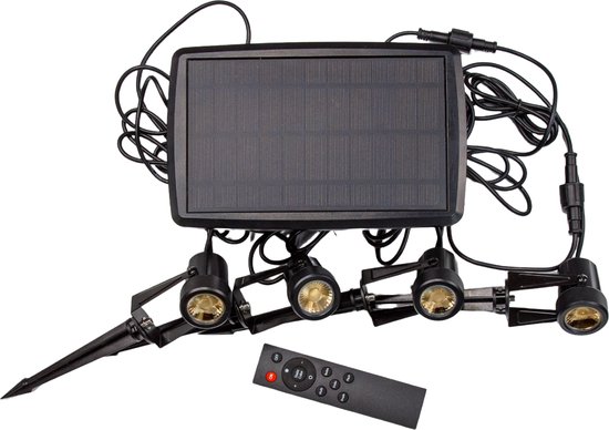 BEPER Tulp Solar Lampen Set Van 4 – Bloemvormig, Met Grondpen, Automatische Schemerschakeling, IP44, Tot 8 Uur Licht, Voor Tuin, Pad En Balkon