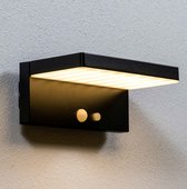 Moderne solar wandlamp buiten zwart met sensor - Hendrick
