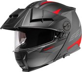 Schuberth E2 Defender Black Red Modular Helmet 3XL - Maat 3XL - Helm