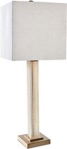 Bureaulamp DKD Home Decor Beige Gouden 220 V 50 W (28 x 28 x 76 cm)