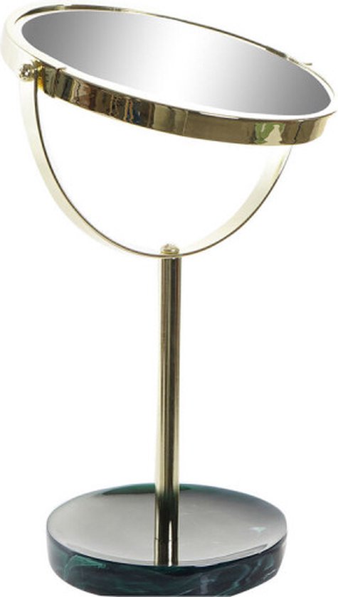 Miroir mini convexe moucheté bord doré Chehoma