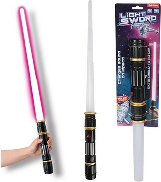 Sabre Laser Extensible Light Sword LED + Son - Multicolore - Piles Incluses  - Sabre... | bol