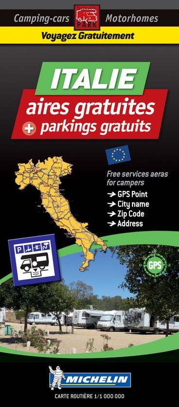 Italy Map - Free Motorhome Stopovers - cover