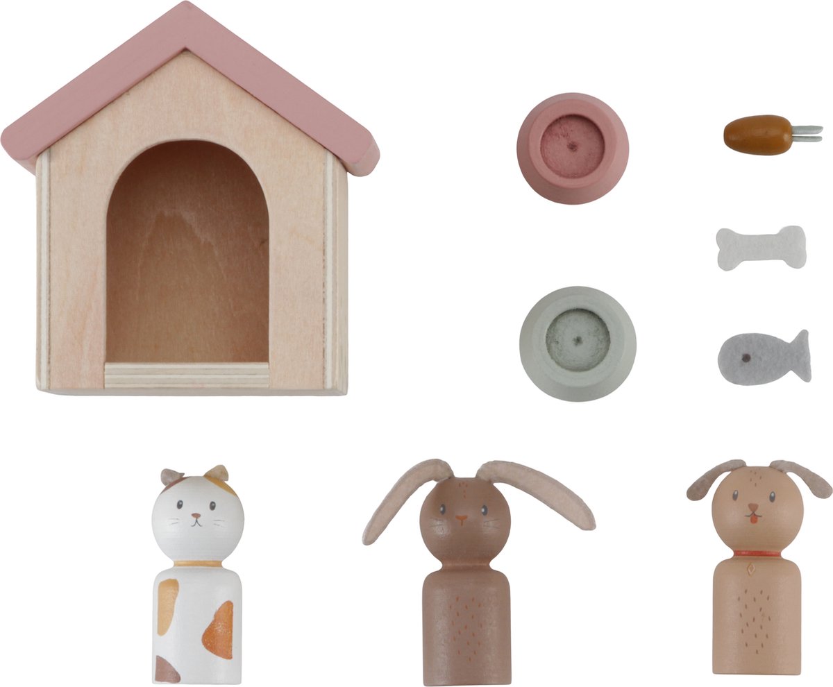 Little Dutch - Aanvulset Poppenhuis - Huisdieren FSC — afbeelding 3