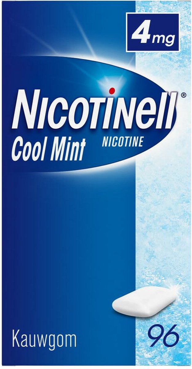 Goedkoopste Nicotinell Kauwgom Cool Mint 4mg - 1 x 96 stuks