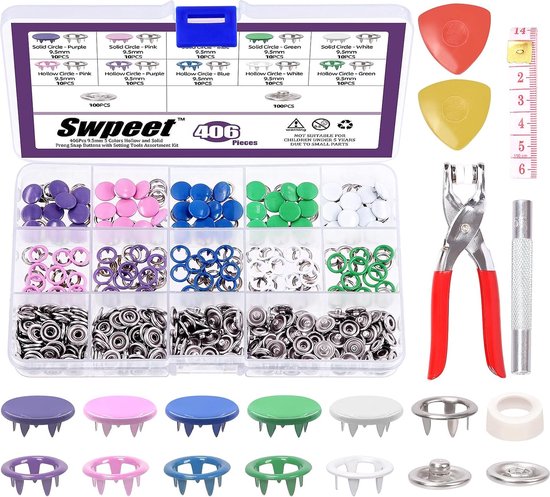 100 Ensembles De Boutons-pression En Métal Avec Pince Kit D'outils De