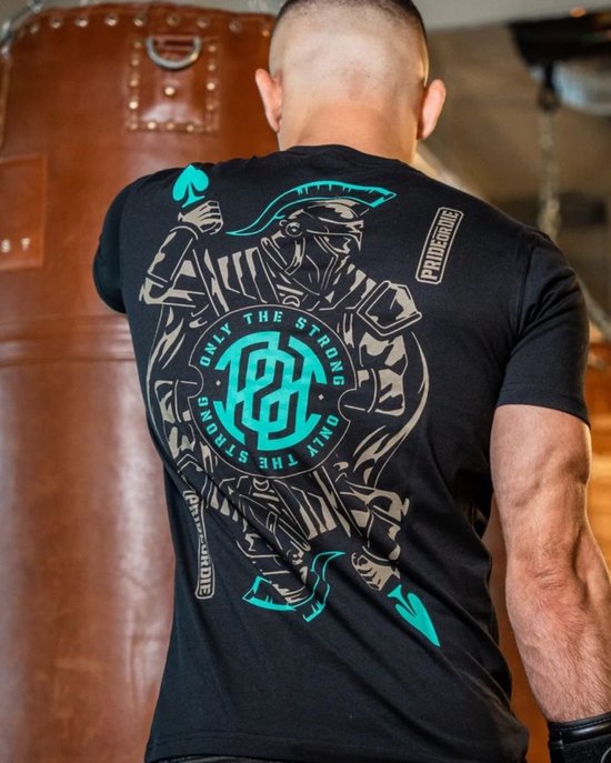Foto: Pride or die katoenen t shirt only the strong v 2 zwart xl