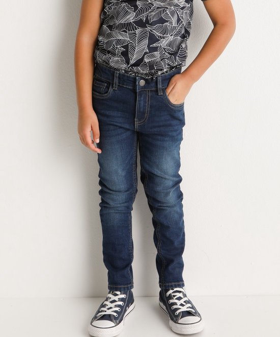 Jongens / Kinderen Europe Kids Skinny Fit Stretch Jeans (donker) Blauw In