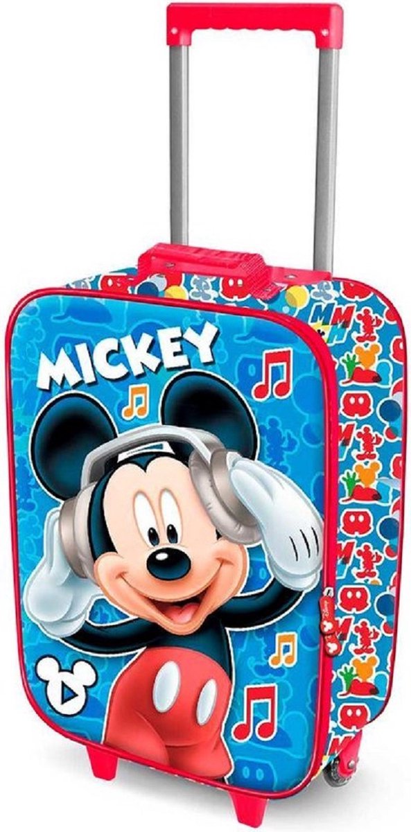 Mickey Mouse - Koffer - Trolley - 50cm - 3D Mickey afbeelding | bol.com