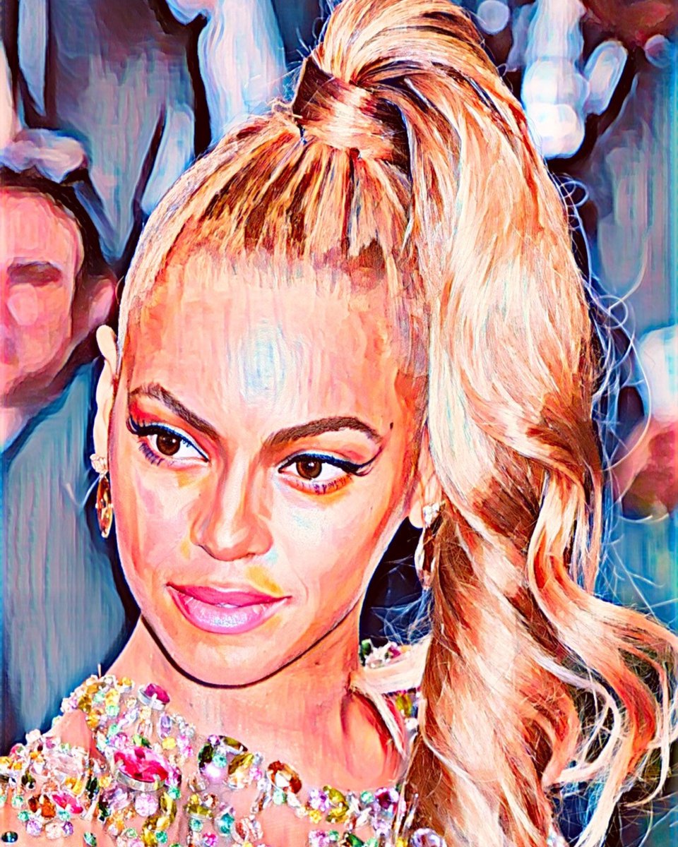 Passion For Art Beyonce 1 - Poster - 50 x 70 cm oranje