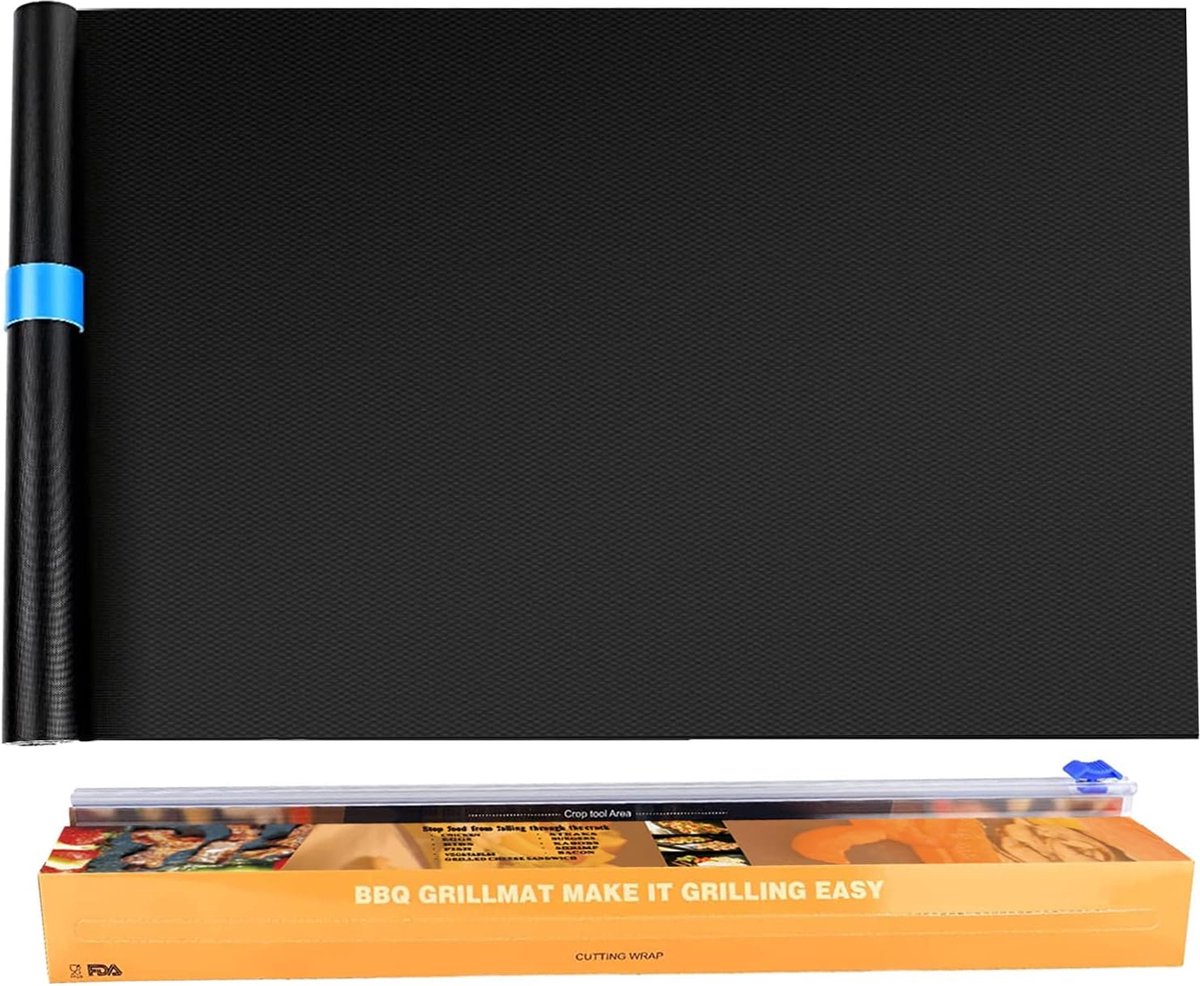 Tapis de gril BBQ, 40 x 300 cm, tapis de gril extra large, découpé sur  mesure, plaque