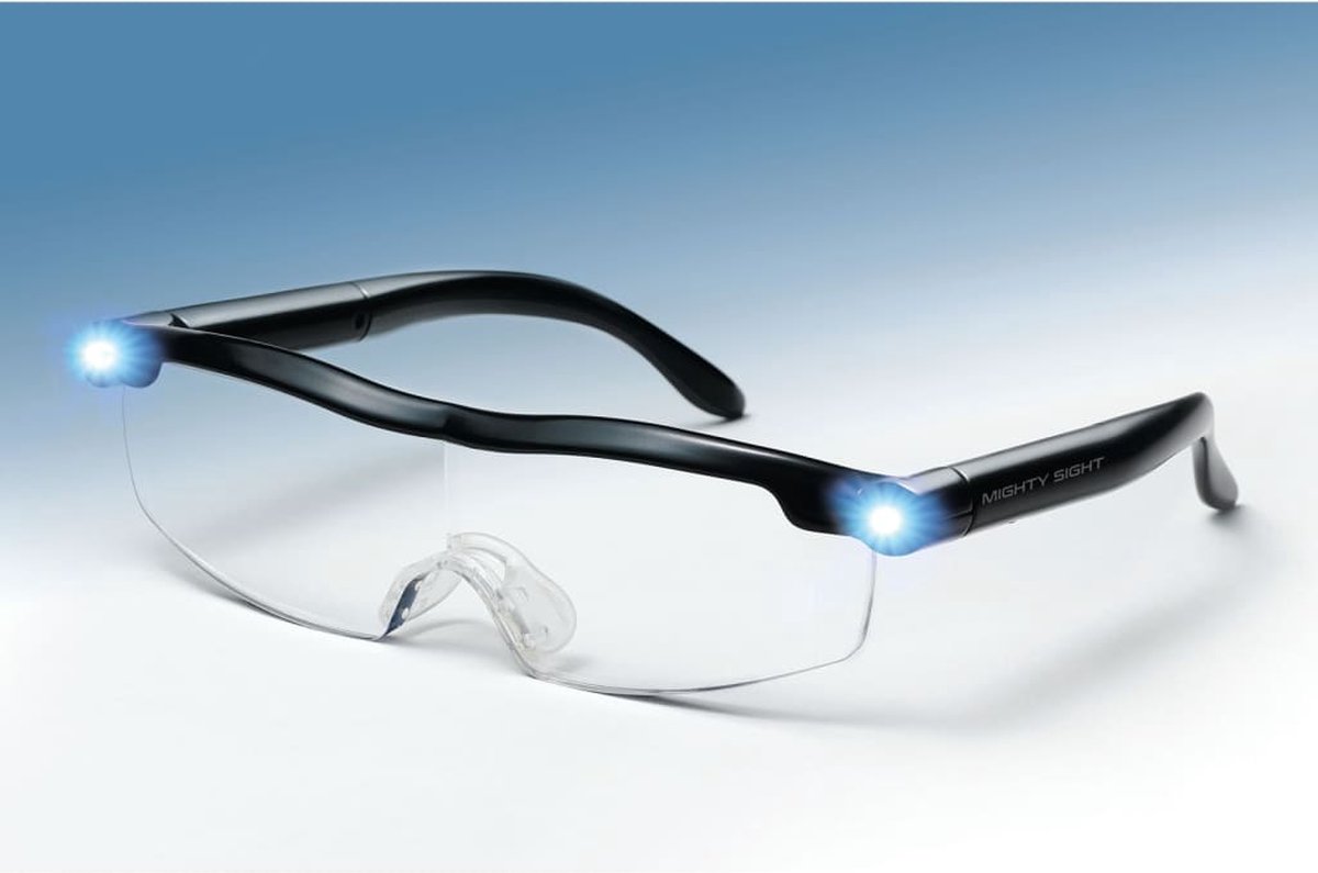 Ultra Vue, vergrotende bril – met LED verlichting - vergroot 160% - vergrootglasbril – loepbril – vergrootbril - Ultravue