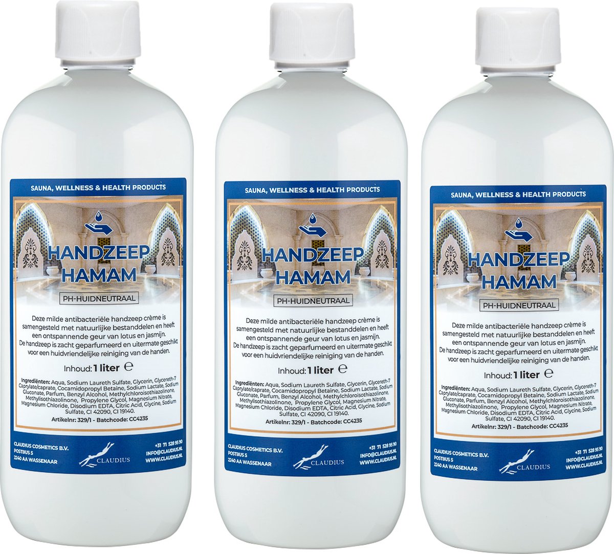 Goedkoopste Handzeep Hamam 1 liter - set van 3 stuks