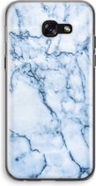 Case Company® - Hoesje geschikt voor Samsung Galaxy A5 (2017) hoesje - Blauw marmer - Soft Cover Telefoonhoesje - Bescherming aan alle Kanten en Schermrand